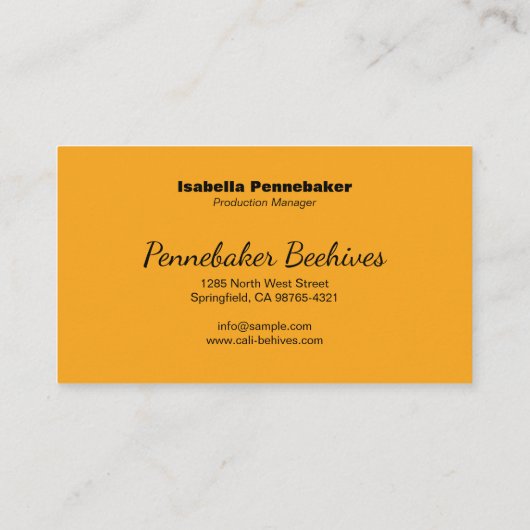 Beehiveハニカムビ縁どーキーパーの名刺 名刺 (裏面)