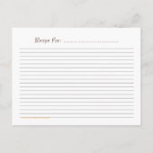 Beehiveヴィンテージアートレシピカードはがき ポストカード (裏面)