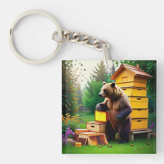 Beehive Bearキーチェーン キーホルダー (正面)