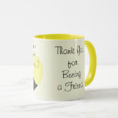 (beeing)友人のマグがあることをありがとう マグカップ (正面右)