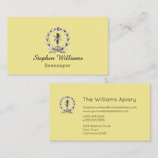 BeeKeeperハニーアパイリスト | Queen Bee 名刺 (正面/裏面)