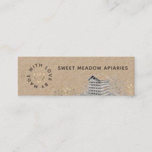 Beekeeper製品のエンクロージャラベル スキニー名刺 (正面)