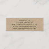 Beekeeper製品のエンクロージャラベル スキニー名刺 (裏面)