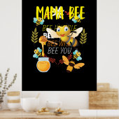 Beekeeper Art Mama Bee ポスター (キッチン)