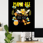 Beekeeper Art Mama Bee ポスター (ホームオフィス)