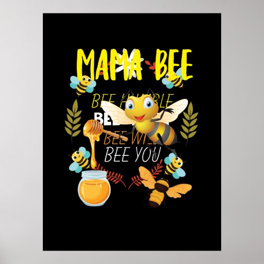 Beekeeper Art Mama Bee ポスター (正面)