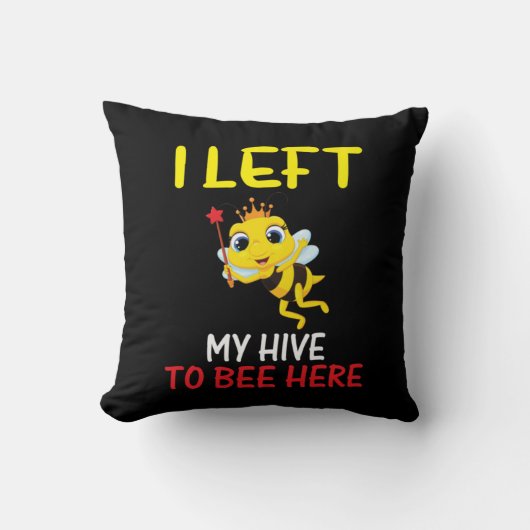 Beekeeper Art My Hive To Here クッション (正面)