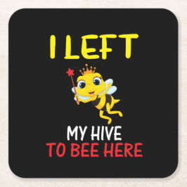 Beekeeper Art My Hive To Here スクエアペーパーコースター
