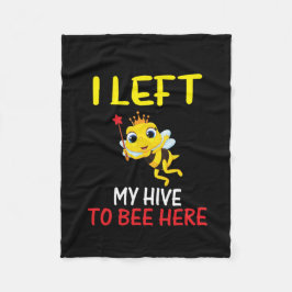 Beekeeper Art My Hive To Here フリースブランケット