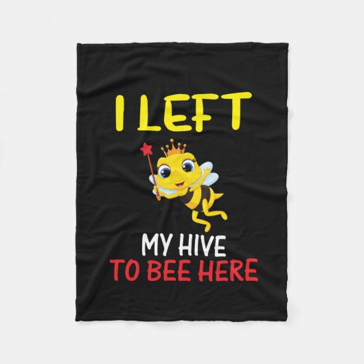 Beekeeper Art My Hive To Here フリースブランケット (正面)