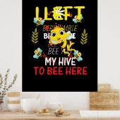 Beekeeper Art My Hive To Here ポスター (キッチン)