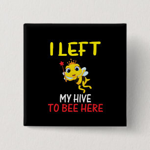 Beekeeper Art My Hive To Here 缶バッジ