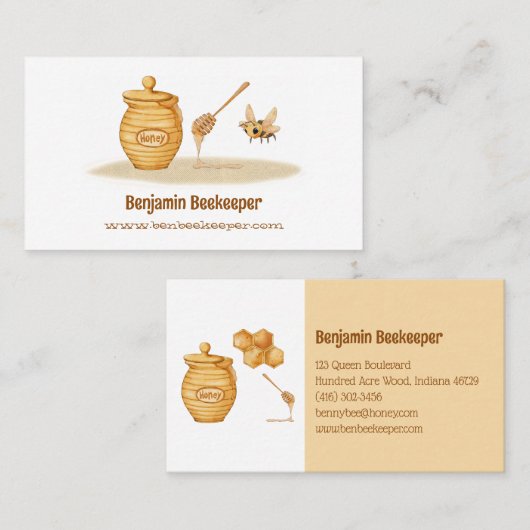 Beekeeper Business Card 名刺 (正面/裏面)