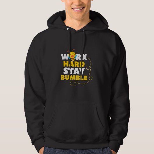 Beekeeper Gift | Bee Work Hard Stay Bumble パーカ (正面)