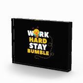 Beekeeper Gift | Bee Work Hard Stay Bumble フォトブロック (右)