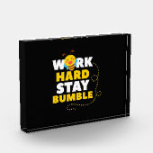 Beekeeper Gift | Bee Work Hard Stay Bumble フォトブロック (左)