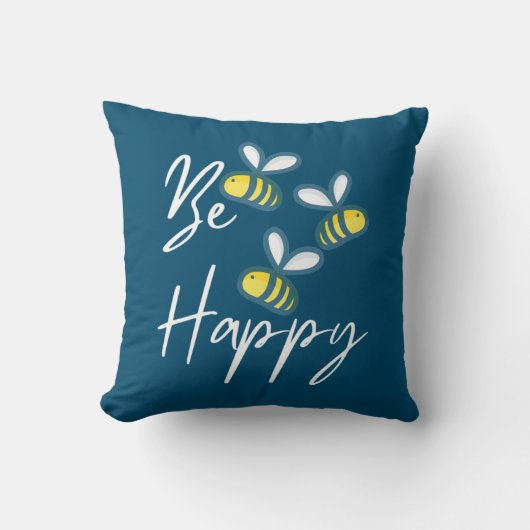 Beekeeper Gift | Beekeeper Be Happy クッション (正面)