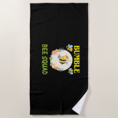 Beekeeper Gift | Bumble Bee Squad ビーチタオル (正面)