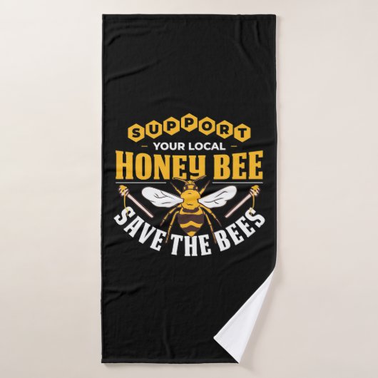 Beekeeper Gift | Honey Bee Save The Bees バスタオル (バスタオル)