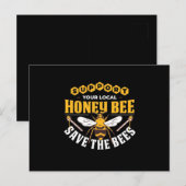 Beekeeper Gift | Honey Bee Save The Bees ポストカード (正面/裏面)