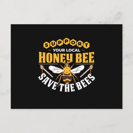 Beekeeper Gift | Honey Bee Save The Bees ポストカード (正面)