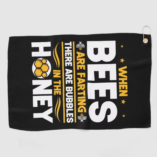Beekeeper Gift | When Bees Are Farting ゴルフタオル (横)