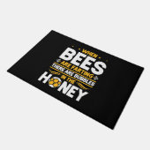 Beekeeper Gift | When Bees Are Farting ドアマット (アングル)