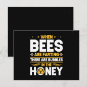 Beekeeper Gift | When Bees Are Farting ポストカード (正面/裏面)