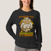 Beekeeping Geek Cleverly Disguised As Honey Bees B Tシャツ (正面)