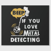 Beep もし You Love Metal Detection ラッピングペーパー (フラット)