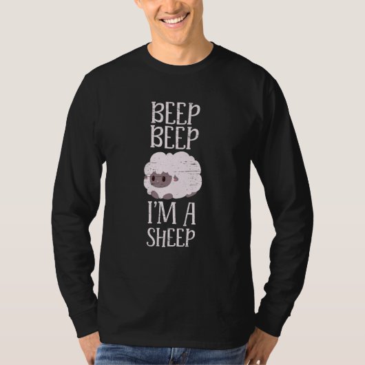 Beep Beep I'm A Sheep Livestock Herd Farm Wool Ani Tシャツ (正面)