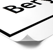 BeEr化学周期表要素シンボル語 ポスター (角)