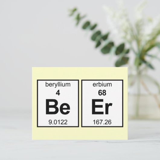 BeEr周期表 ポストカード (スタンド正面)