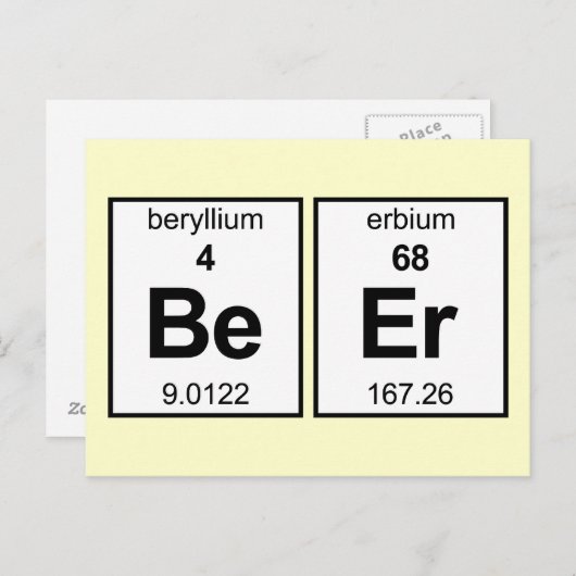 BeEr周期表 ポストカード (正面/裏面)