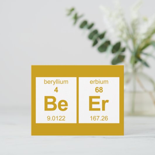 BeEr周期表 ポストカード (スタンド正面)