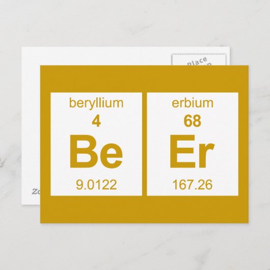 BeEr周期表 ポストカード (正面/裏面)