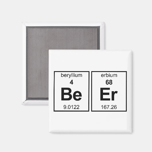 BeEr周期表 マグネット (正面/裏面)