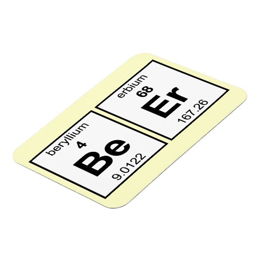 BeEr周期表 マグネット (左側)