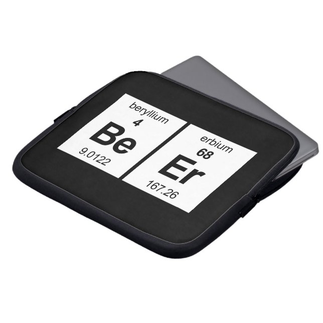 BeEr周期表 ラップトップスリーブ (正面上部)