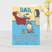 Beer おもしろい Me Father's Day Card カード (黄色い花)