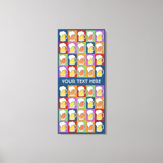 BEER ポップ・アートの Artカスタム canvas print キャンバスプリント (正面)