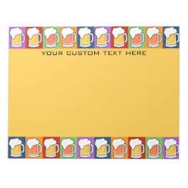 BEER ポップ・アートの Artカスタム notepad ノートパッド