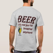 BEER -朝食だけじゃない! Tシャツ (裏面)