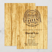 BEER,退職応援,招待 招待状 (正面/裏面)