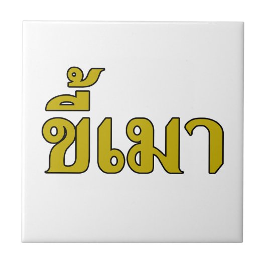 Beer Addict ☆ Kee Mao in Thai Language ☆ タイル (正面)