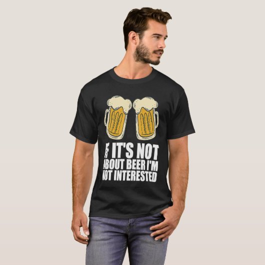 Beer  Alcohol  Beer drinking Tシャツ (正面フル)