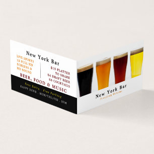 Beer & Ale Display、Pub/Brewery、詳細 名刺