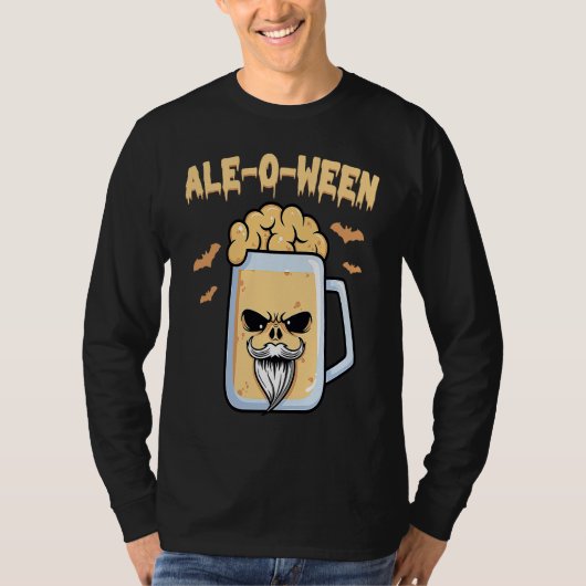 Beer  Ale O Ween  Halloween  Trick Or Treat  Costu Tシャツ (正面)