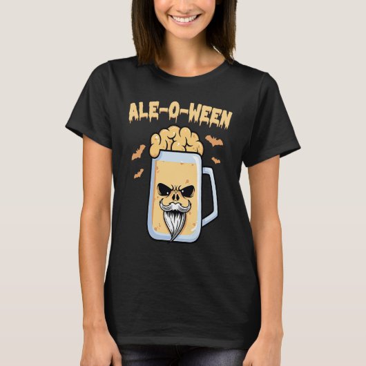 Beer  Ale O Ween  Halloween  Trick Or Treat  Costu Tシャツ (正面)
