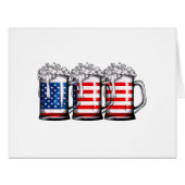 Beer American Flag 4th of 7月Men Women Merica Dr. (正面横)
